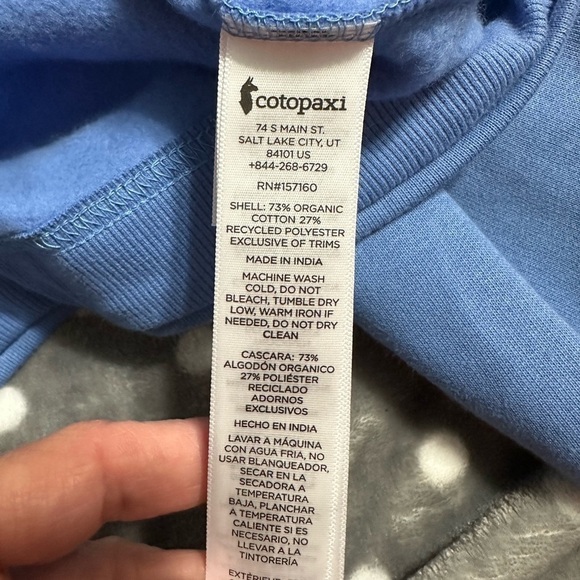 Cotopaxi Do Good Crop Hooded Sweatshirt, Size Large (v) - Picture 11 of 12